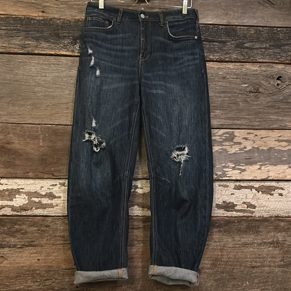 Pilcro and the Letterpress Denim - Pilcro and the Letterpress Anthropologie Barrel Jeans Boyfriend